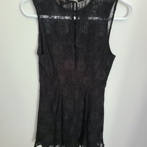 Black lace dress.